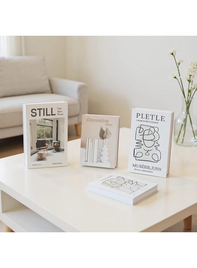 LAMAY 4PCS Preppy Decorative Fake Books Funky Aesthetic Room Decor Coffee Table Faux Books Decor for Decoration Bookshelf Stuff Things - Image 5